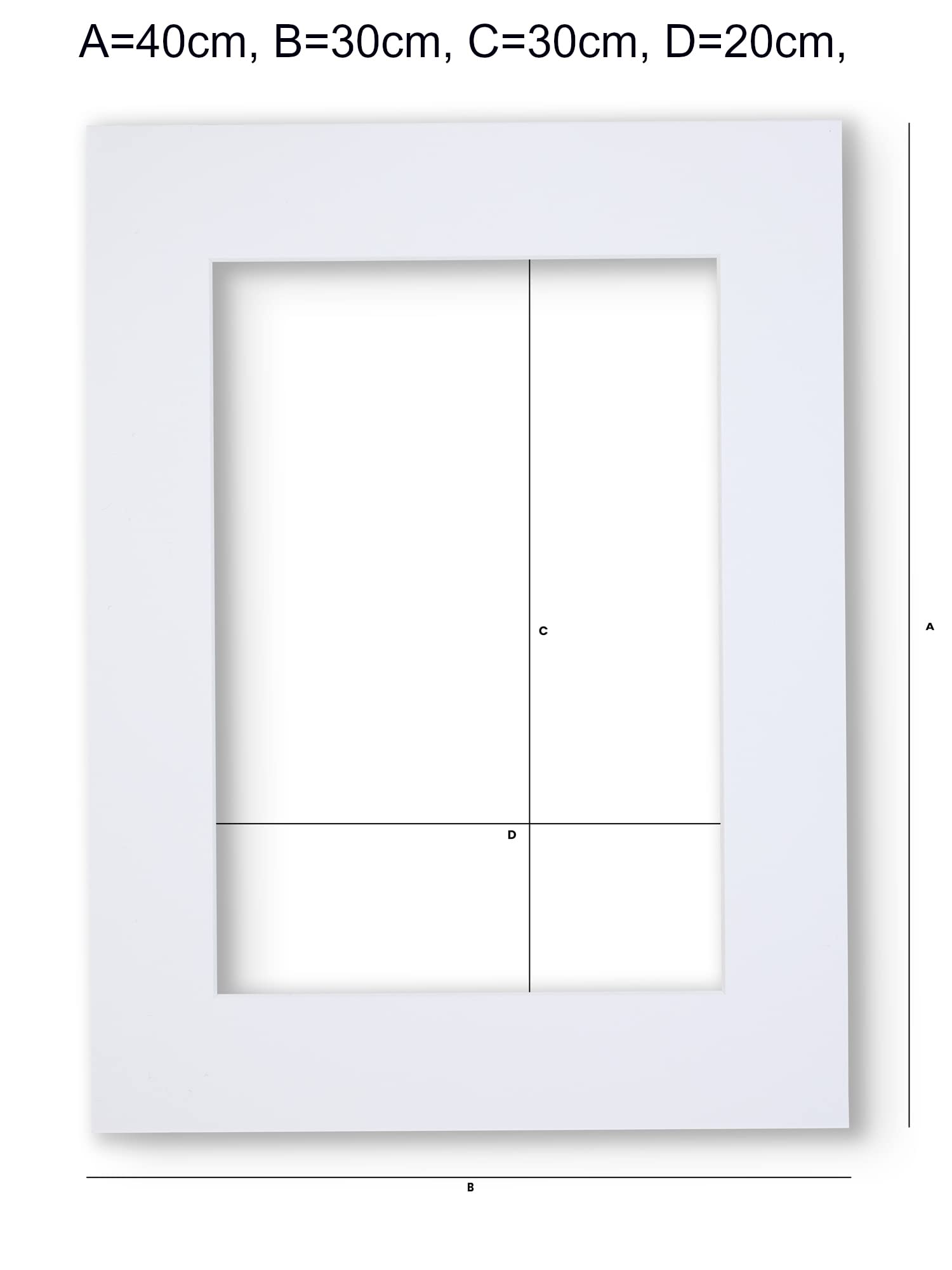 aFFa frames Passe Partout | Paspartú Minimalista para exhibir tus Fotos, Pósteres, Diplomas | Cartón, Blanco, 30x40 cm | Kit de 10