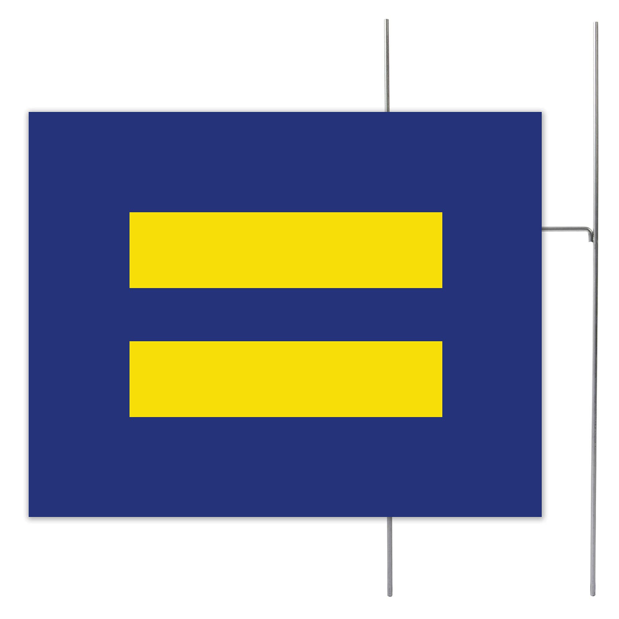 Descubrir 30+ imagen yellow equal sign blue background