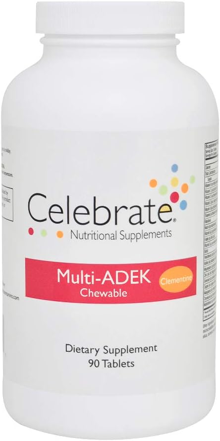 Celebrate Multivitamin ADEK - Clementine - 90 Count