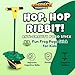 Geospace Jumparoo Frog Pogo Stick with Frog Sounds; for Young Kids 25 to 65 Lbs, Pogo Stick for Active Outdoor Fun Toy for Boys and Girls for Exercise, Balance, and Coordination