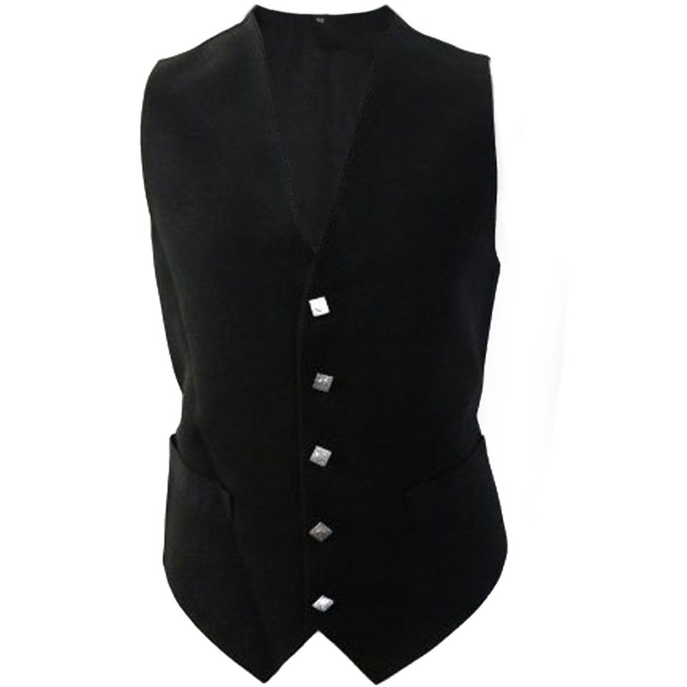Tartanista Black Waistcoat Size 36