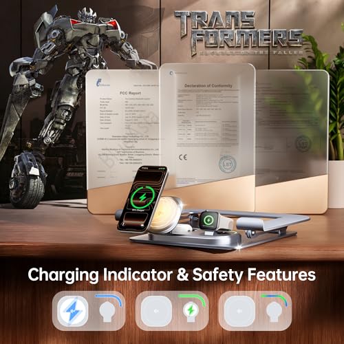 Transformers Aluminum Laptop Stand with QI2 Wireless Charger - image 8