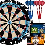 Unicorn Electronic Dartboard | Smartboard | Traditional Sisal Bristle | Connects to Bluetooth Scorebuddy App | includes 6 Steel Tip Darts