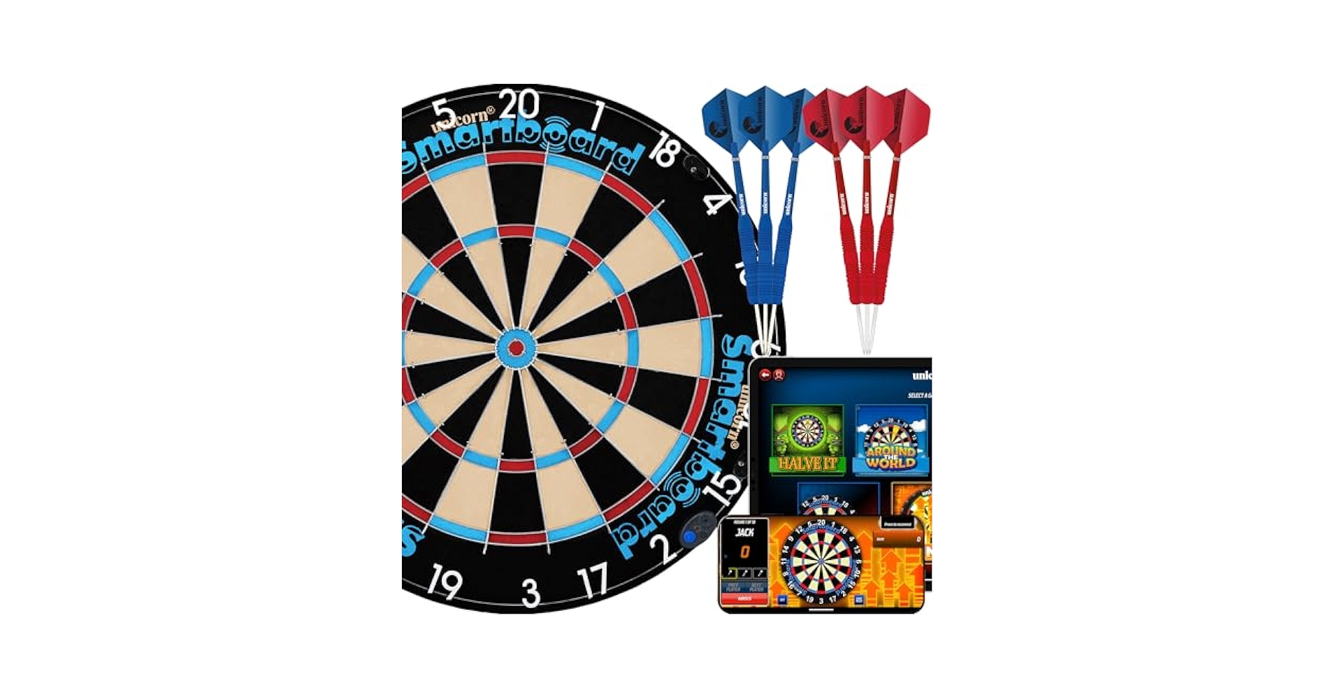 ダーツ unicorn smart  board Amazon.com : Unicorn Smartboard Bristle Dartboard - Bristle