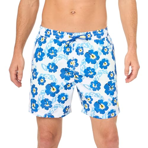GUESS Men's Standard Eco Flower Swim Trunk