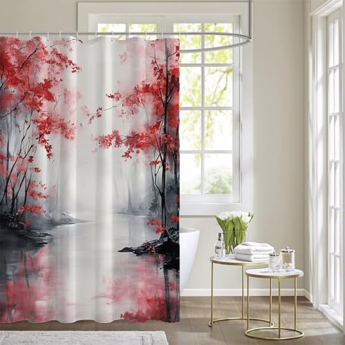 Rideau de douche tissu polyester robuste de qualité hôtel