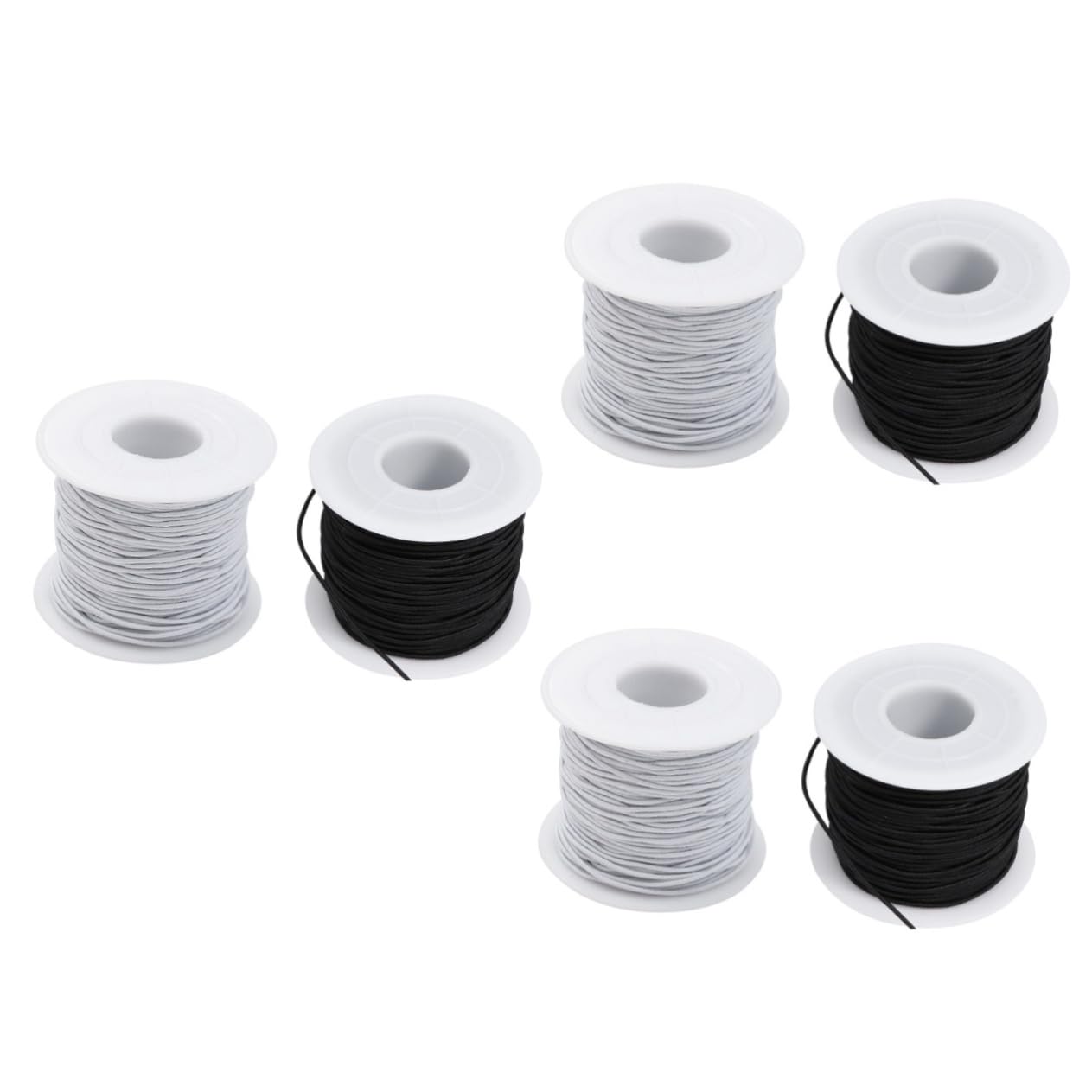 SHINEOFI 6 Rollen Armband elastische Schnur Armband Machen elastische Armbandschnur bastelmaterial bastel Materialien elastische Schmucklinie Armband liefern Halskette Armband Schnur Perlen