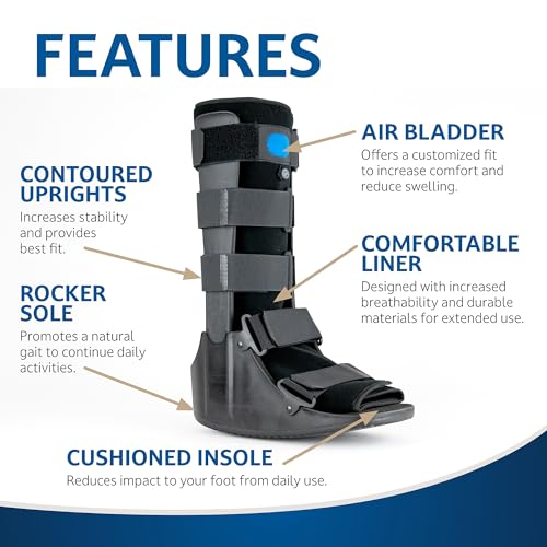Image of United Ortho Air Cam Walker Fracture Boot, Black, Medium (Pack of 8)