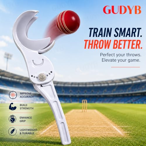 Image of Adjustable Cricket Ball Thrower | Fast & Accurate Robo Cricket Arm for Cricket Practice | Compatible with Leather, Tennis & Synthetic Balls | Protective Cover (Colors May Vary)