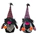 Xakay 2 pacchi gnomi di Halloween, bambola di peluche, Elfo, coppia di bambole Rudolph senza volto con decorazione a zucca, per Halloween, vacanze, casa, feste, giocattoli elfi regali, per bambini