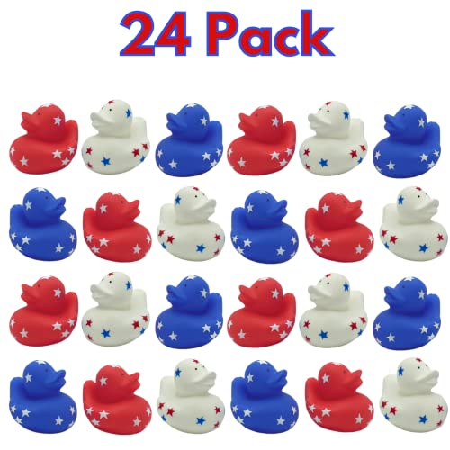 4Es-Novelty-Patriotic-Rubber-Ducks-24-Pack-Bulk-2-4th-of-July-Party-Favors-Patriotic-Party-Supplies-Gifts-toys-for-Kids-Adults-Fourth-of-July-Jeep-Ducking 4Es Novelty Patriotic Rubber Ducks 24 Pack Bulk 2 4th of July Party Favors Patriotic Party Supplies Gifts toys for Kids Adults Fourth of July Jeep Ducking
