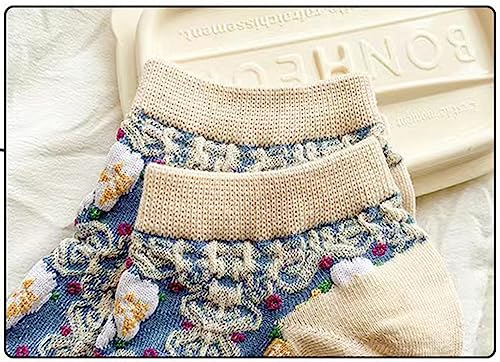Image of Women's Ankle Socks for Casual & Sports Multicolor Odour Free Fancy Multi design Socks Pack