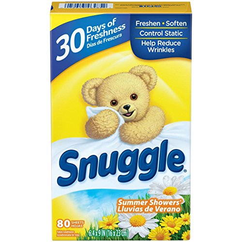 Image of Snuggle Fabric Softener Dryer Sheets, Summer Showers, 80 Count