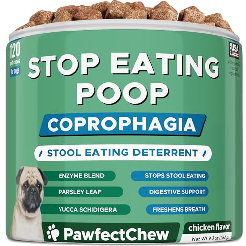 PAWFECTCHEW No Poo Chews für Hunde - Koprophagie & Stuhlfressschreck mit Probiotika, Verdauungsenzymen...