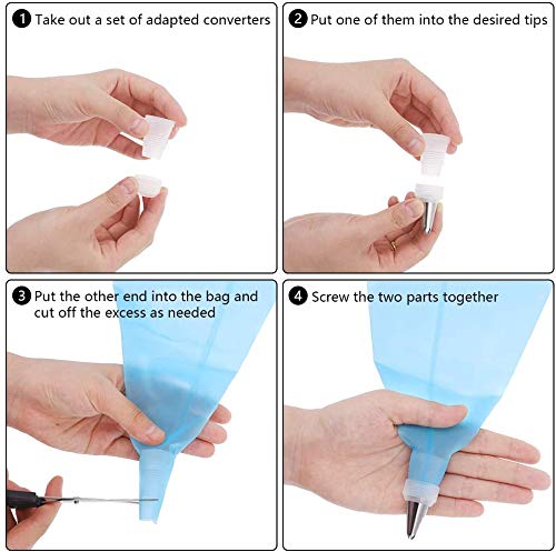 Decorazione Torta Kit, 32 Punte ugelli per Tubi in...