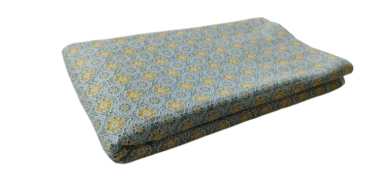 RajYuwati® 3 mtr Pure Cotton Jaipuri Printed Fabric Material 3 Meter for Women's Girls Clothing,Decorative Cloth, Furnishing, Curtains, Cushions &Craft Black Multipurpose Running Fabric-image-36