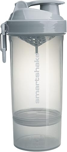 Miniatura 13 de Smartshake O2GO ONE - Botella mezcladora de proteínas de plástico de 27.1 fl oz, 27 onzas, tapa de rosca a prueba de fugas, sin BPA, unisex, azul