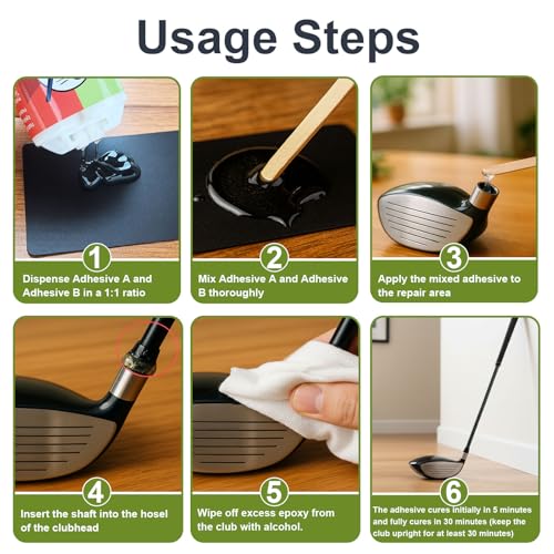 EIGTWEN 5min Golf Club Epoxy