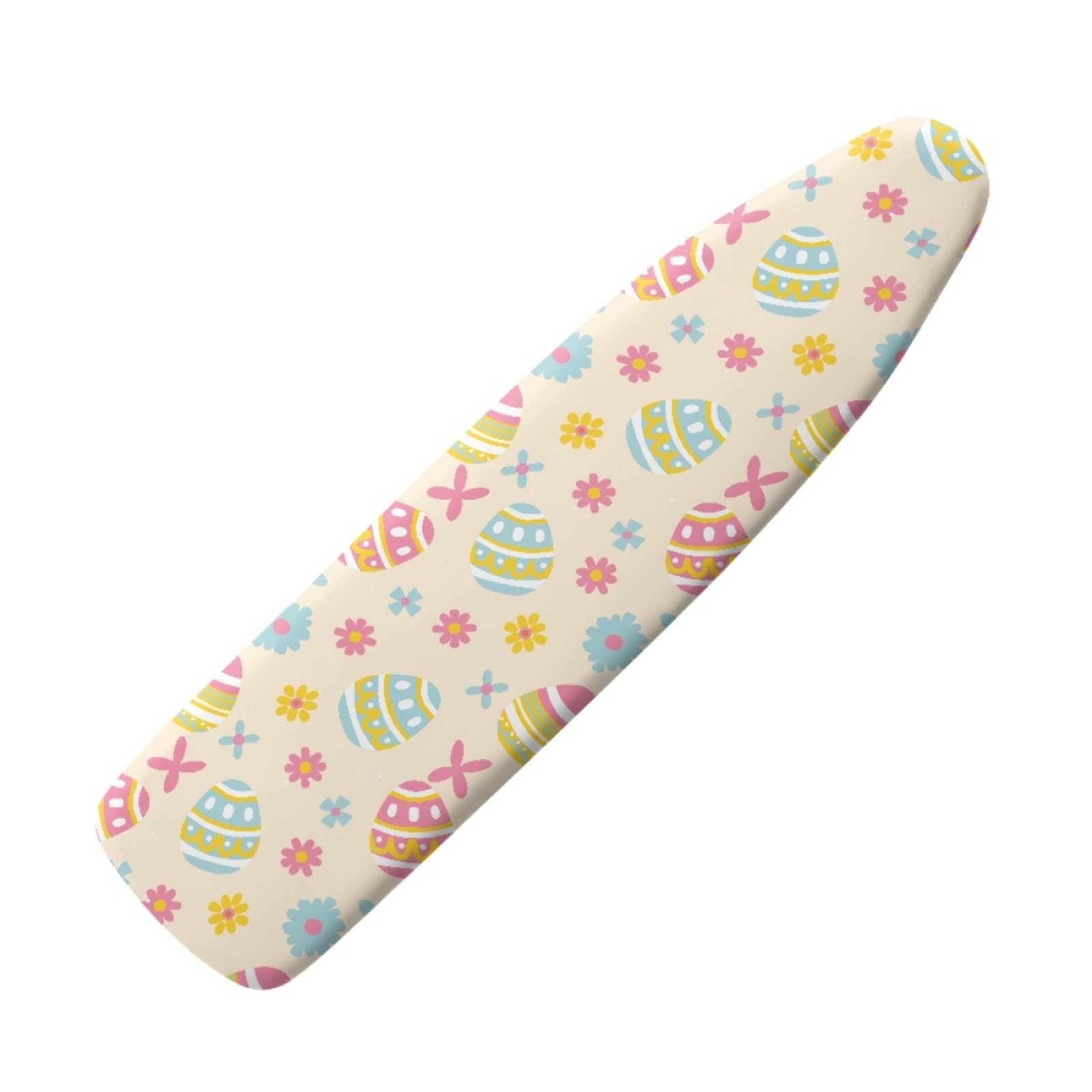 Ironing Board Covers Beige Easter Iron Board Covers and Pad Thick Resist Scorching and Staining Thick Easy Fit Iron Cover Adjustable Elastic Rope Ironing Boards Cover 140x50cm