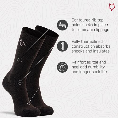 Fox River Wick Dry Tramper Medium-Weight Outdoor Crew Socks, Black #TOP2