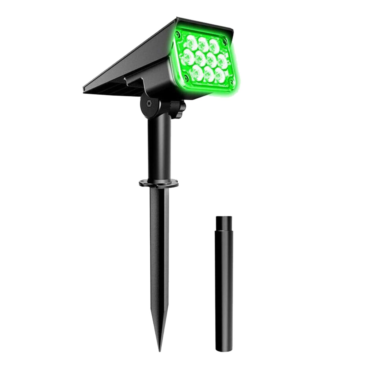 CTRLZS Solar Spotlight Solar Power Outdoor Green Light Solar Light Courtyard Spotlight IP65 for Yard Decor