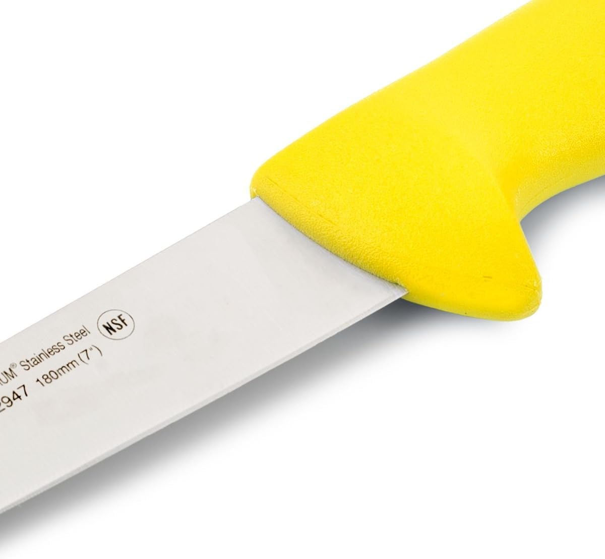 Arcos Butcher Knife 7 Inch Stainless Steel and 180 mm Narrow blade. Professional Knife. Ergonomic Polyoxymethylene Handle. Series 2900. Color Yellow