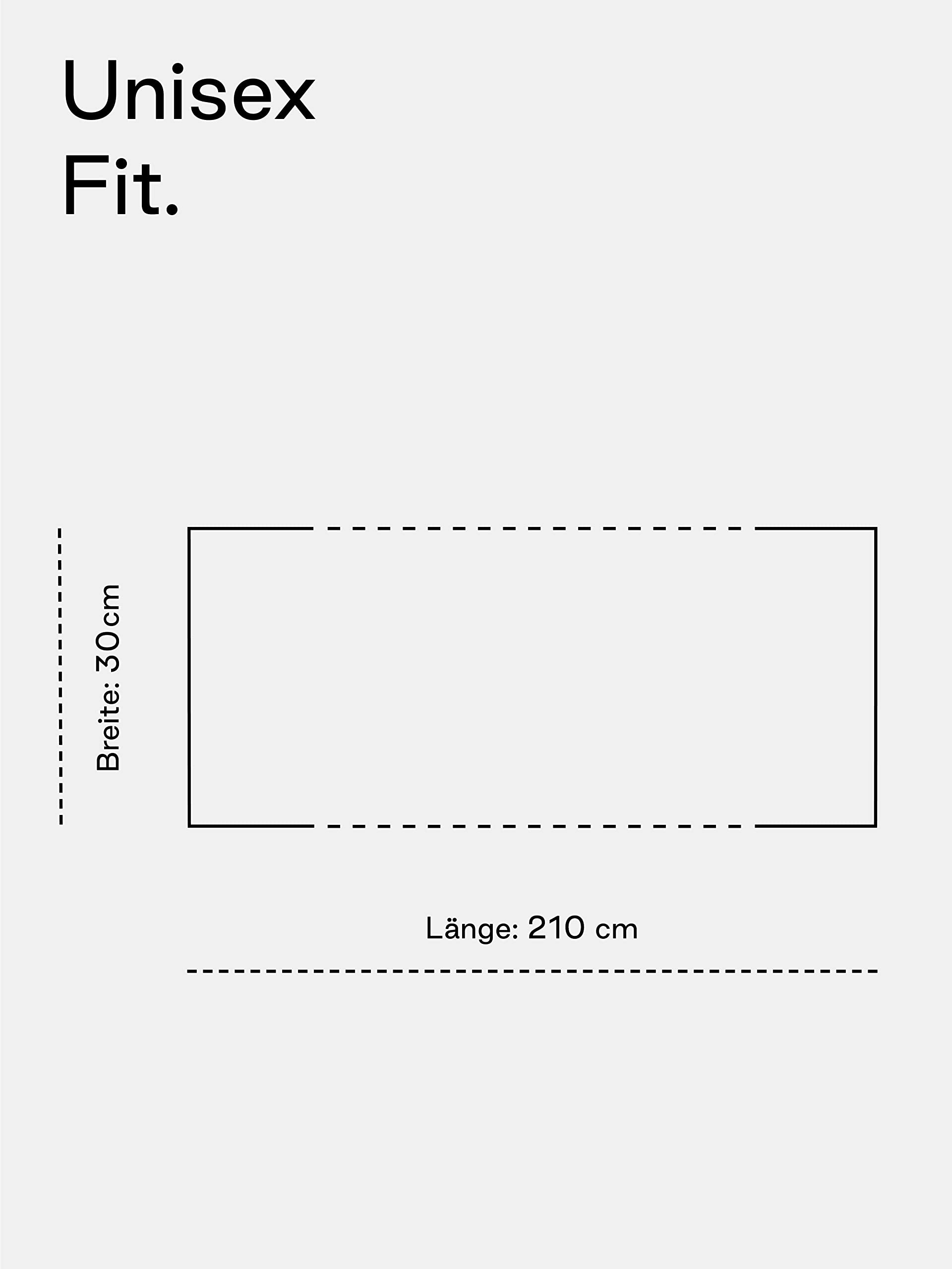 Enter the Complex® Sciarpa in fine lana merino uomo e donna, 240 x 25 cm