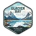 Glacier Bay National Park Sticker - Waterproof Vinyl Decal for Car Bumper, Laptop, Water Bottle, Wall, and Window, Size - 3'' Longer Side