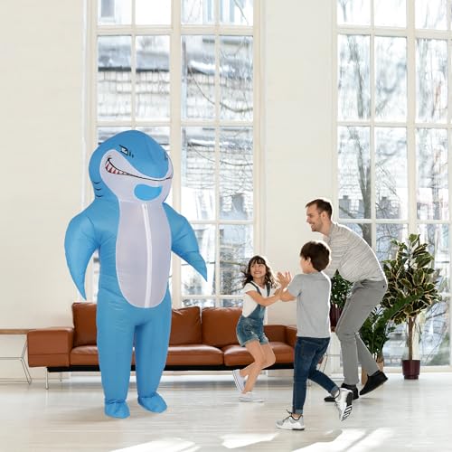 50% Off Halloween Inflatable Shark Costume for Adults & Kids