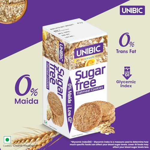 Image of Unibic Sugar Free Oatmeal, 75 /67.5gm(weight may vary)