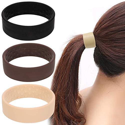 image for Letos Silicone Foldable Stationarity Hair Tie Elastic Hair Band Scrunc