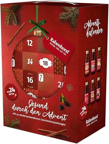 RABENHORST Saft Adventskalender 2025 – 24 hochwertige Direktsäfte...