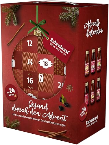RABENHORST Saft Adventskalender 2025 – 24 hochwertige Direktsäfte...