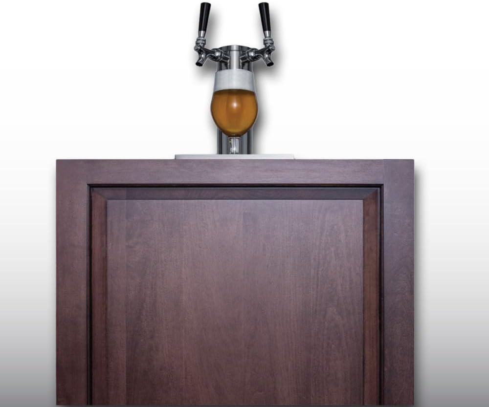 Summit 24" Undercounter Kegerator, Dual Tap Kit, ADA-Compliant, *Panel - Ready SBC58BLBIADAIF *Panels not Included