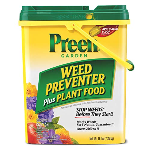 Preen Garden Weed Preventer Plus Plant Food 16 lb. Drum Covers 2 560 sq ft