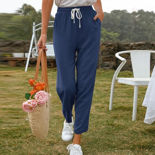 Pantalon de jogging en coton et lin parfait pour vos week-ends décontractés