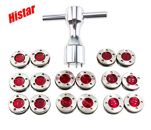 HISTAR 2Pcs Golf Custom 40g red Weights + Sliver Wrench for Titleist Scotty Cameron Putters