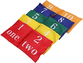 ADOCARN 10 Pçs Saco De Feijão Jogo Saco De Feijão Brinquedo Meninos Ao Ar Livre Interativo Mini Sacos De Feijão Pequenos Sacos De Feijão Jogar Saco De Feijão Saco De Areia Quadrado Oxford