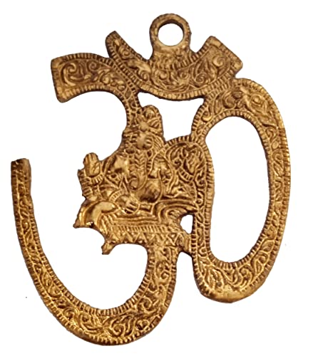 Om Ganesha suspension en métal pour un salon zen et accueillant