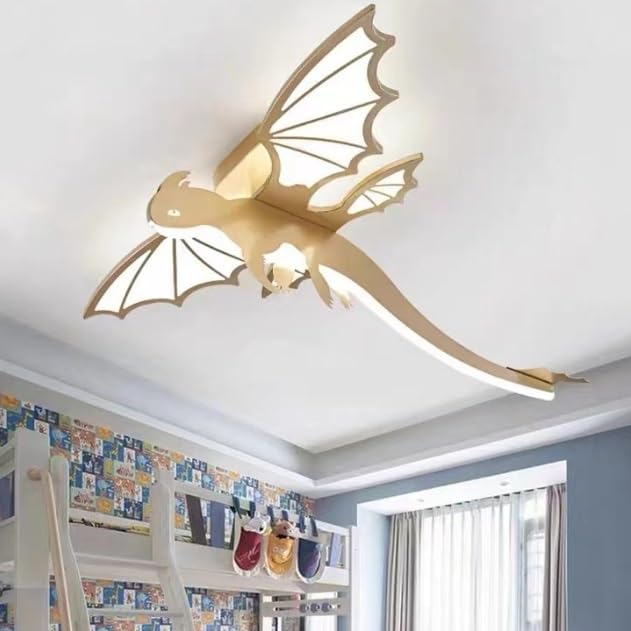Harpochten LED Ceiling Light Children's Room Ceiling Lamp Modern Dimmable With Remote Control Dinosaur Design 3000K~6000K Baby Room Pendant Light Bedroom Kitchen Dining Room Ceiling Lighting (Color :