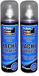 2 X 250ML WATERPROOF CLEAR YACHT VARNISH SPRAY PAINT NO CFCS INTERIOR EXTERIOR