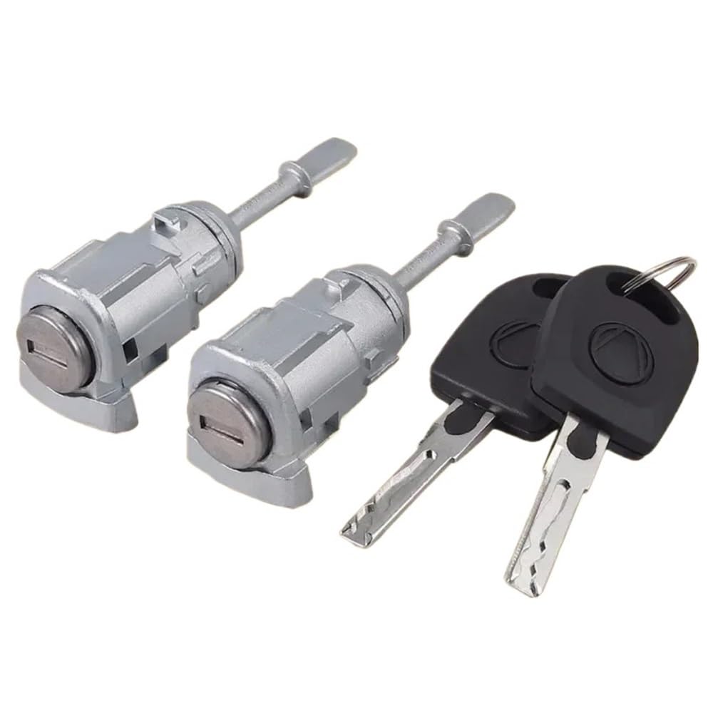 Hzsmyxgs One Color Car Door Lock 3B0837167 3B0837168 Compatible With Vw For Passat B5 For Lupo Front Left Right Door Lock Cylinder Key