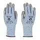 TK Gloves SHARK BLUE/Montage-Handschuhe Schnittschutz/Größe 10, 12 Paar/Montagehandschuhe/Schnittfeste Handschuhe Arbeitshandschuhe