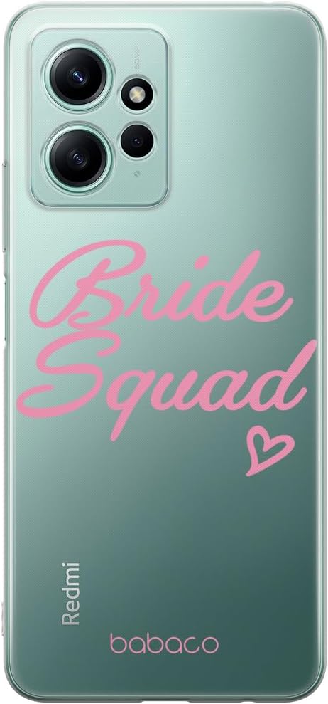 BABACO ERT Group Mobile Phone case for Xiaomi REDMI Note 12 4G Original and Officially Licensed Pattern Bride Squad 001 optimally adapted to The Shape of The Mobile Phone, Partially Transparent
