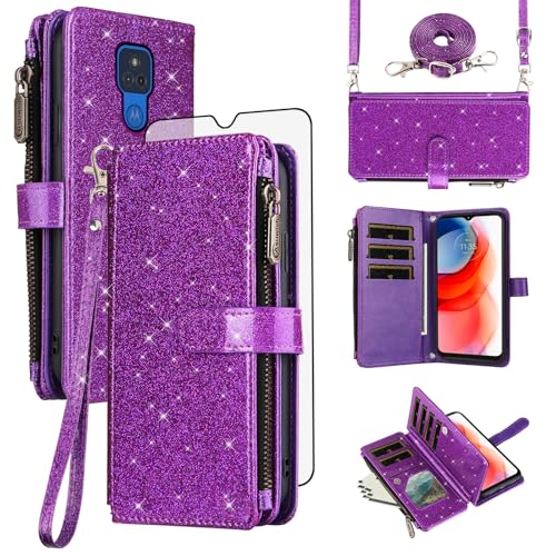 Coque de protection Moto G Play 2021 Asuwish SFC30 US violette