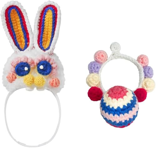 Miniatura 7 de Traje de Navidad tocado y collar hechos a mano inspirados en las vibraciones navideñas, perfecto para transformar los juguetes de tu robot de