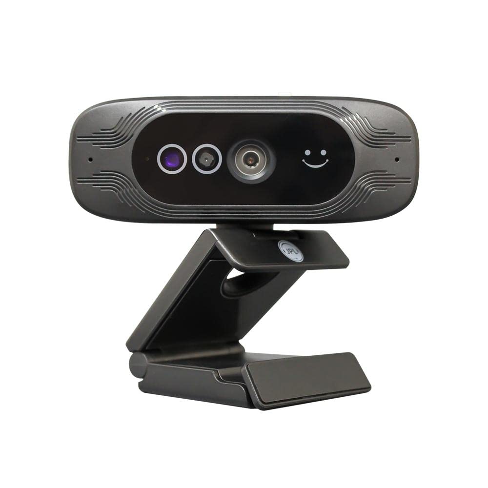 JPL Cámara web, Vision Access, Plug & Play, 1080p, HD, compatible con Windows Hello, cubierta de lente de privacidad incorporada, adaptador USB-A a USB-C incluido (ideal para usar donde la seguridad d