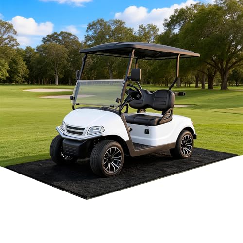 AHEONLAR Golf Cart Floor Mat 9.18 x 4.92ft Black