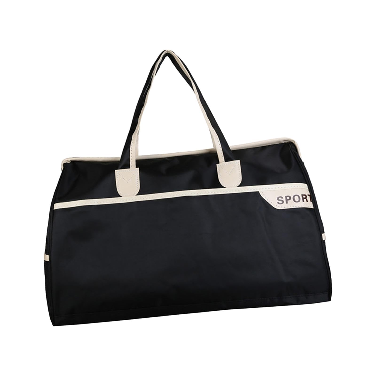Sports Gym Bag Handbag Travel Duffel Tote Bag for Camping Backpacking Travel Black-picture-32