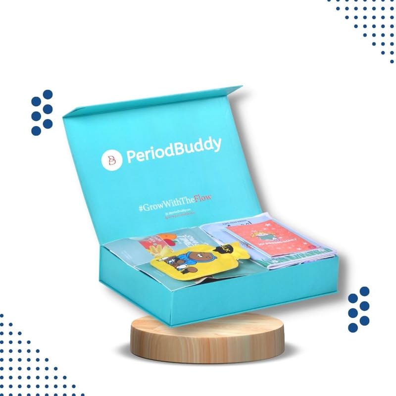 PeriodBuddy™ First Period Kit - Sanitary pads, Period Hygiene, Period Food, Period Tracker, Period Organizer, Period Diary, Best Gift Box For First Menstruation (Inorganic Pads, Without Book) (B0CKXL5P17) Amazon Price History, Amazon Price Tracker
